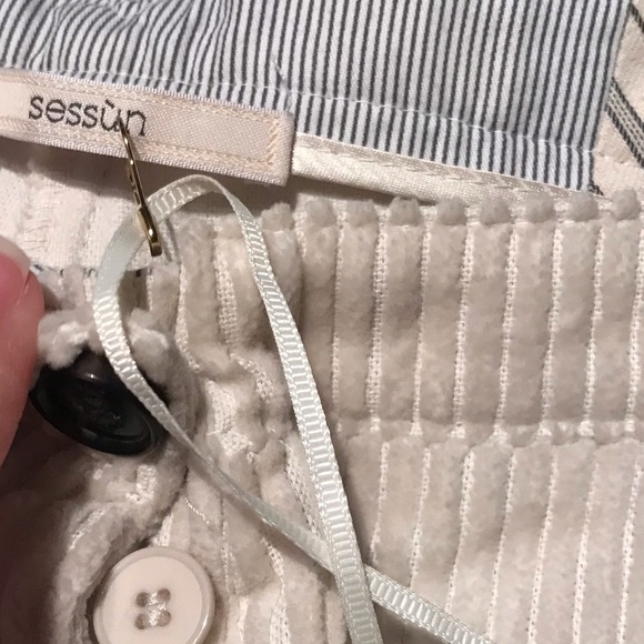 NWT Sessùn Rocco Corduroy Trouser Pants in Fleur De Sel Size 38 - fits like US 4 - Picture 7 of 14